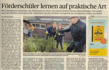 Förderschüler lernen auf praktische Art